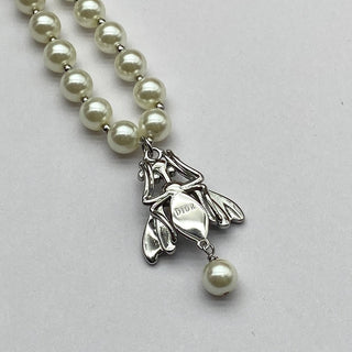 CD Pearl Bee Pendant Necklace