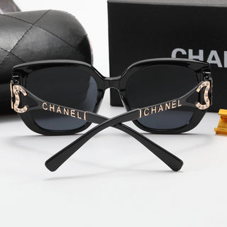 4 Colors Fashion Rhinestone Letter Print Polarized Sunglasses
