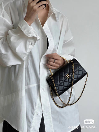 Classic Leather Rhombus Series Ladies Handbag Set