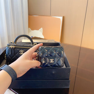 Luxury Leather Ladies Square Handbag Set