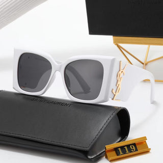 7-color stylish SY letter temple polarized sunglasses