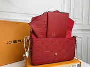 4 colors Luxury embossed pattern cowhide bag