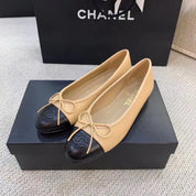 cc Ballerina Flats Beige/Black For Women, Women's Shoes G02819