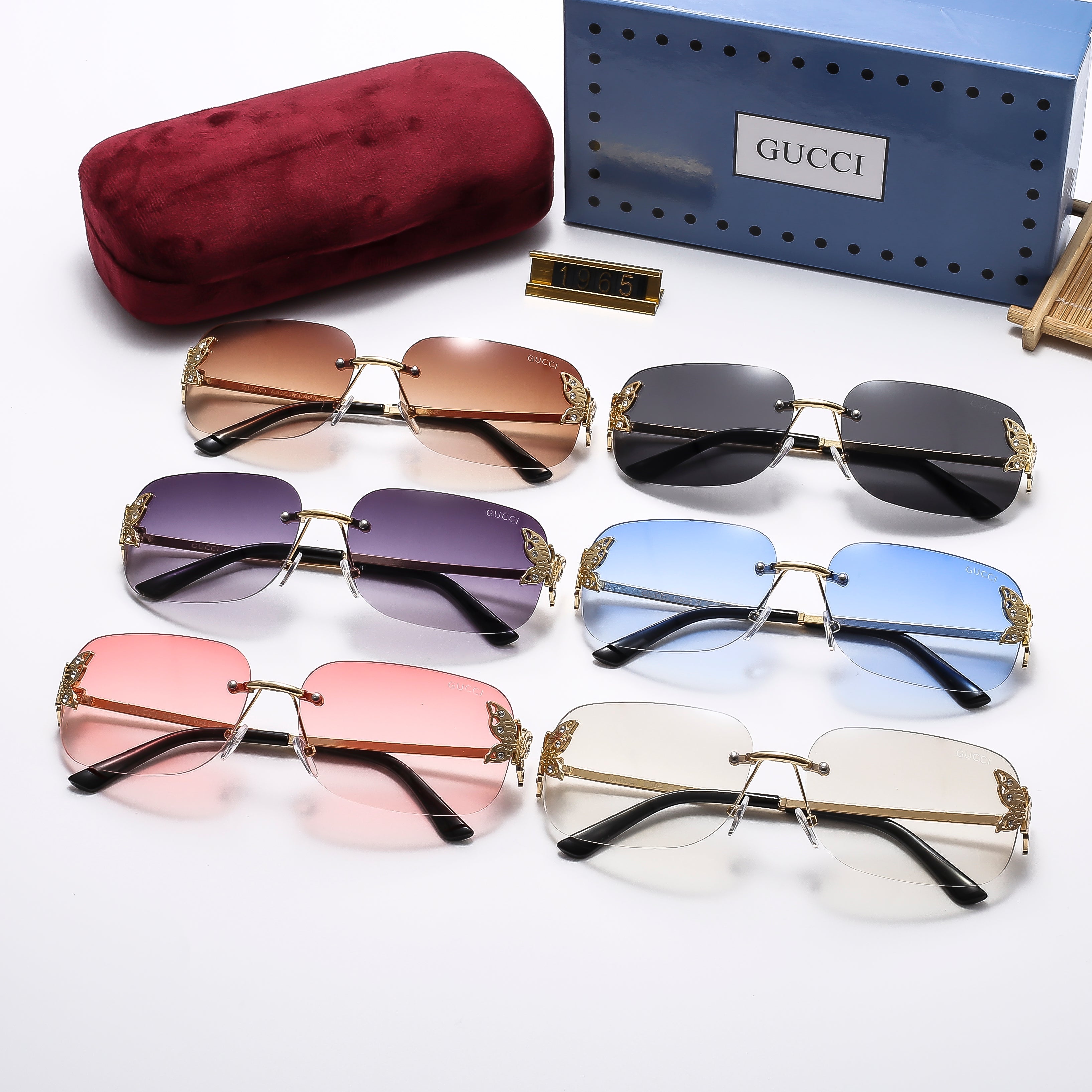 6 Color Women's Sunglasses—1965
