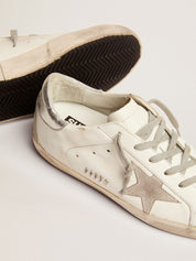 GG Super-Star sneakers with silver-coloured heel tab and metal stud lettering