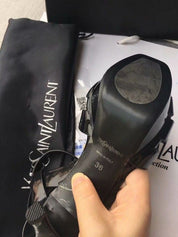 Saint Tribute Sandals Black Patent Leather