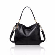 Tassel Simple and Versatile Leather Shoulder Bag