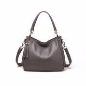 Tassel Simple and Versatile Leather Shoulder Bag