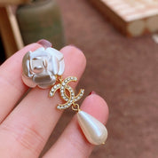 Camellia Pearl Earrings