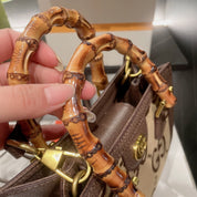 Luxury Printed Zipper Leather Handbag