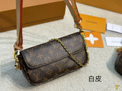 Luxury classic Printed clamshell leather bag