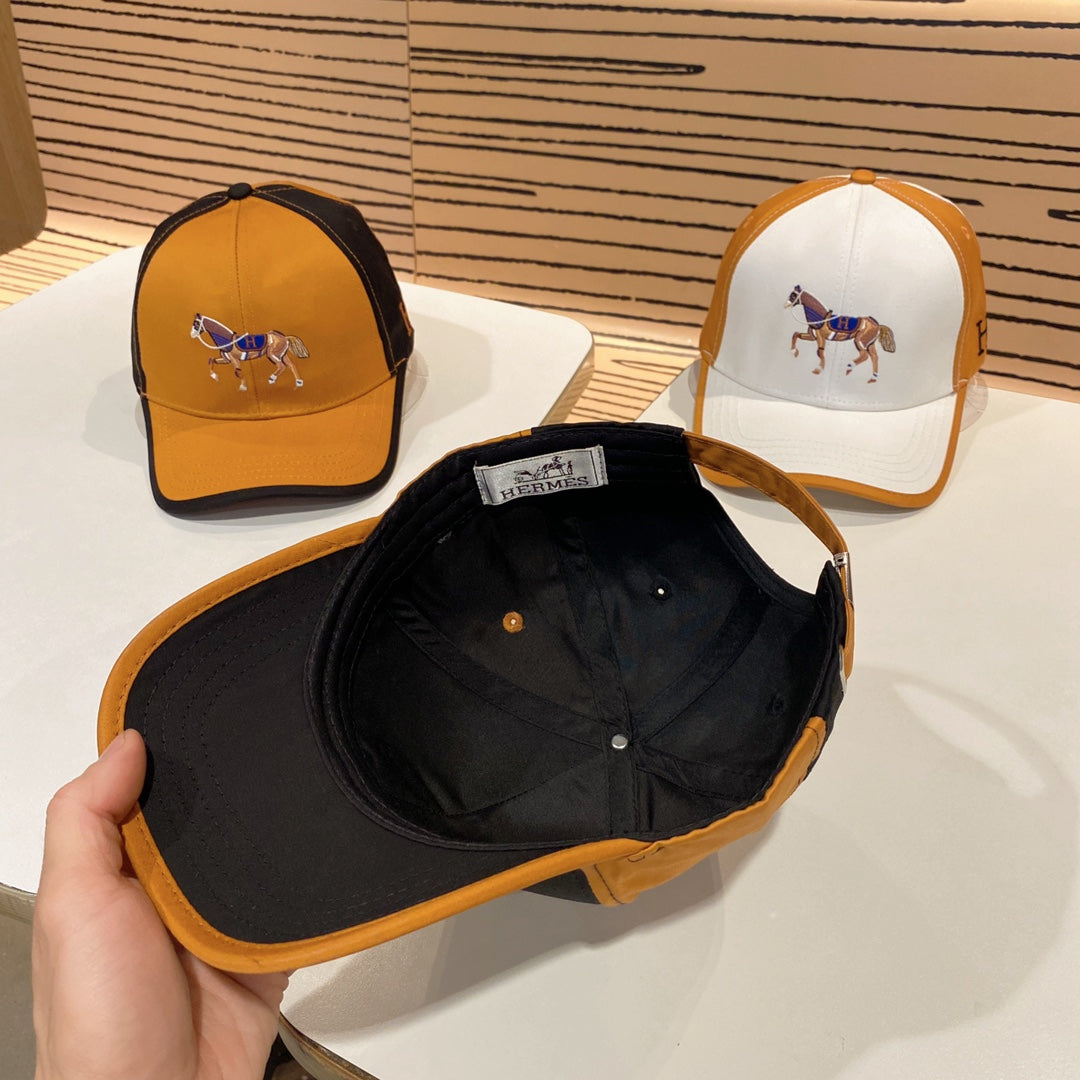 Fashionable H letter dome baseball cap