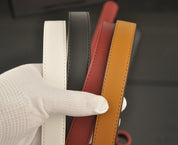 4 Colors vintage striped double C belt