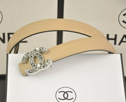 6 color luxury rhinestone pearl letter belt