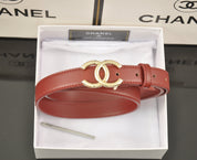 4 color fashion double C smooth surface belt