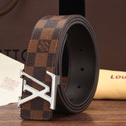 3 Colors luxury printed letter leather belt