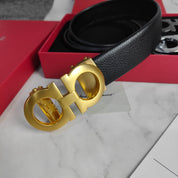 3 Colors Classic Solid Leather Belt